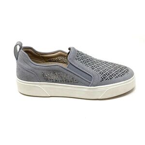 Vionic Slate Kimmie Perf Suede Womens Casual Sneakers Slate Grey